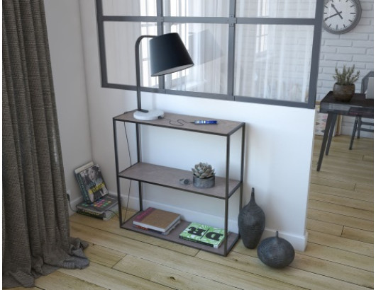 console-julia petite console-céramique-argile-acier-peinture-noire-epoxy-sh006ar-1-c